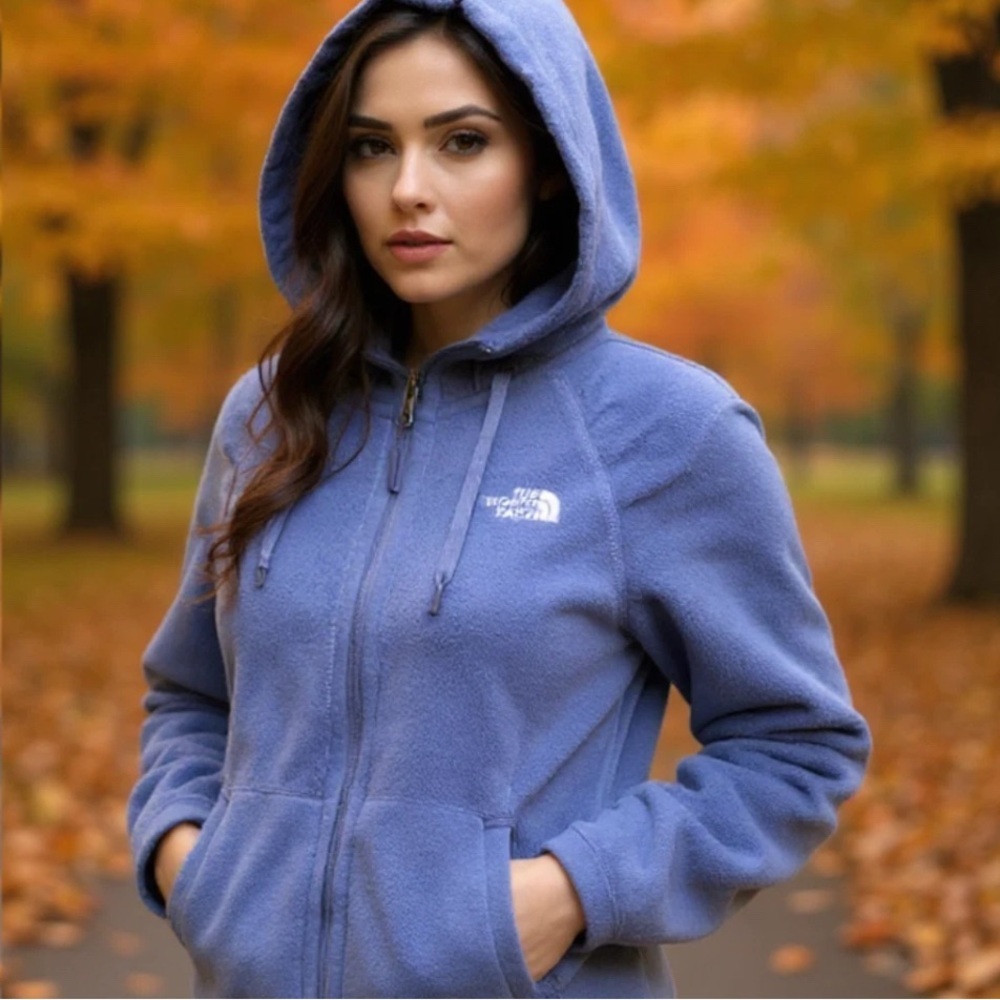 THE NORTH FACE Oso Hoodie Women’s Small Blue Full Zip Fleece Jacket NF00CUK7